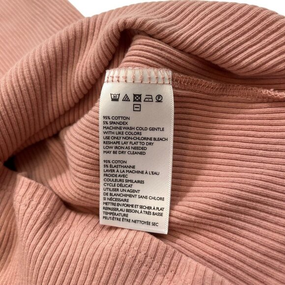 FP Free People Beach Pink Happy Hour Ribbed Mini Dress Size Medium - Picture 4 of 8